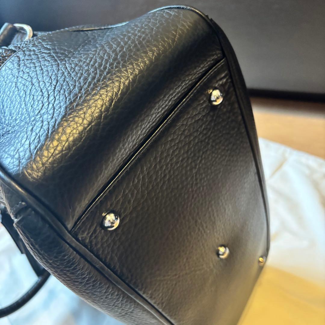 PELLE MORBIDAブラックビジネスバッグ　MB026A