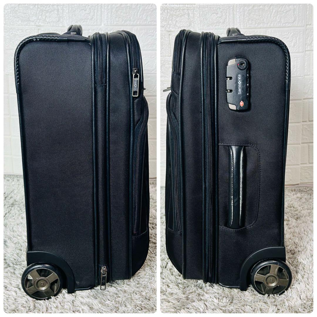 サムソナイト キャリーケース 機内持込可 TSAロック付 2輪 ブラック