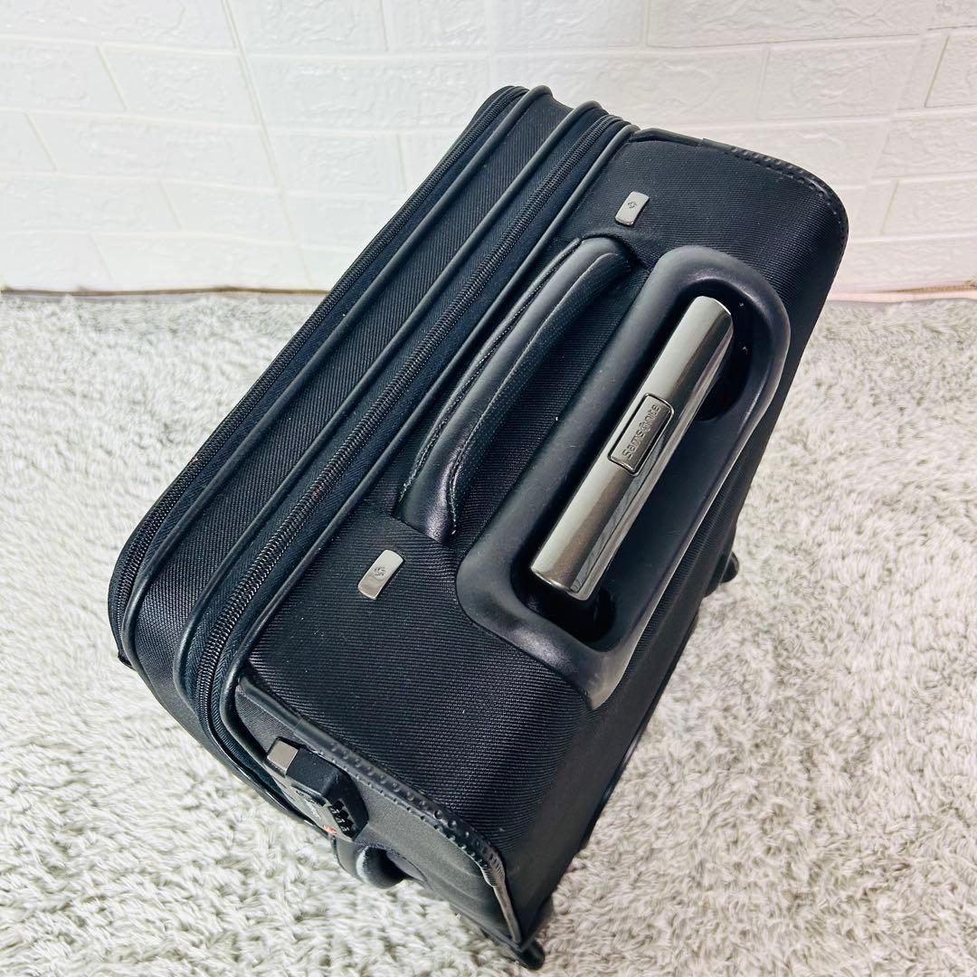 サムソナイト キャリーケース 機内持込可 TSAロック付 2輪 ブラック