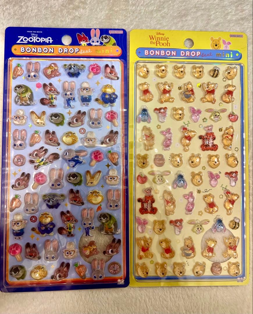 ボンボンドロップシール ミニ　ディズニー　スヌーピー 12種