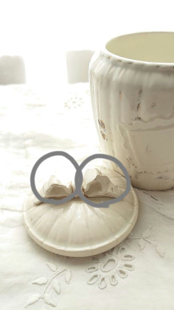 アンティーク リボンキャニスターセット