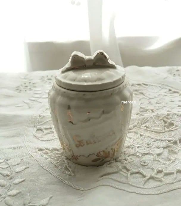 アンティーク リボンキャニスターセット