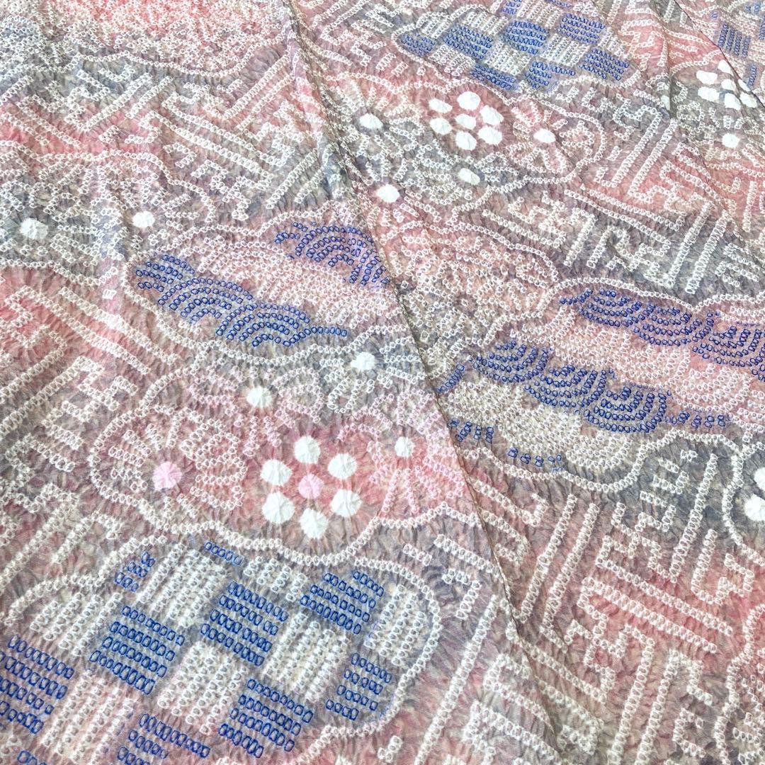 ★ ちぃです★ 古典文様　有松絞り　絞り染め　絞り浴衣　総絞り　NO3