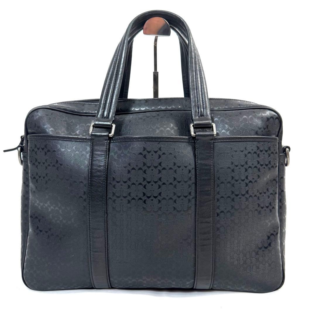 コーチ ビジネスバッグ 2WAY ハンド ショルダー A4収納可 レザー