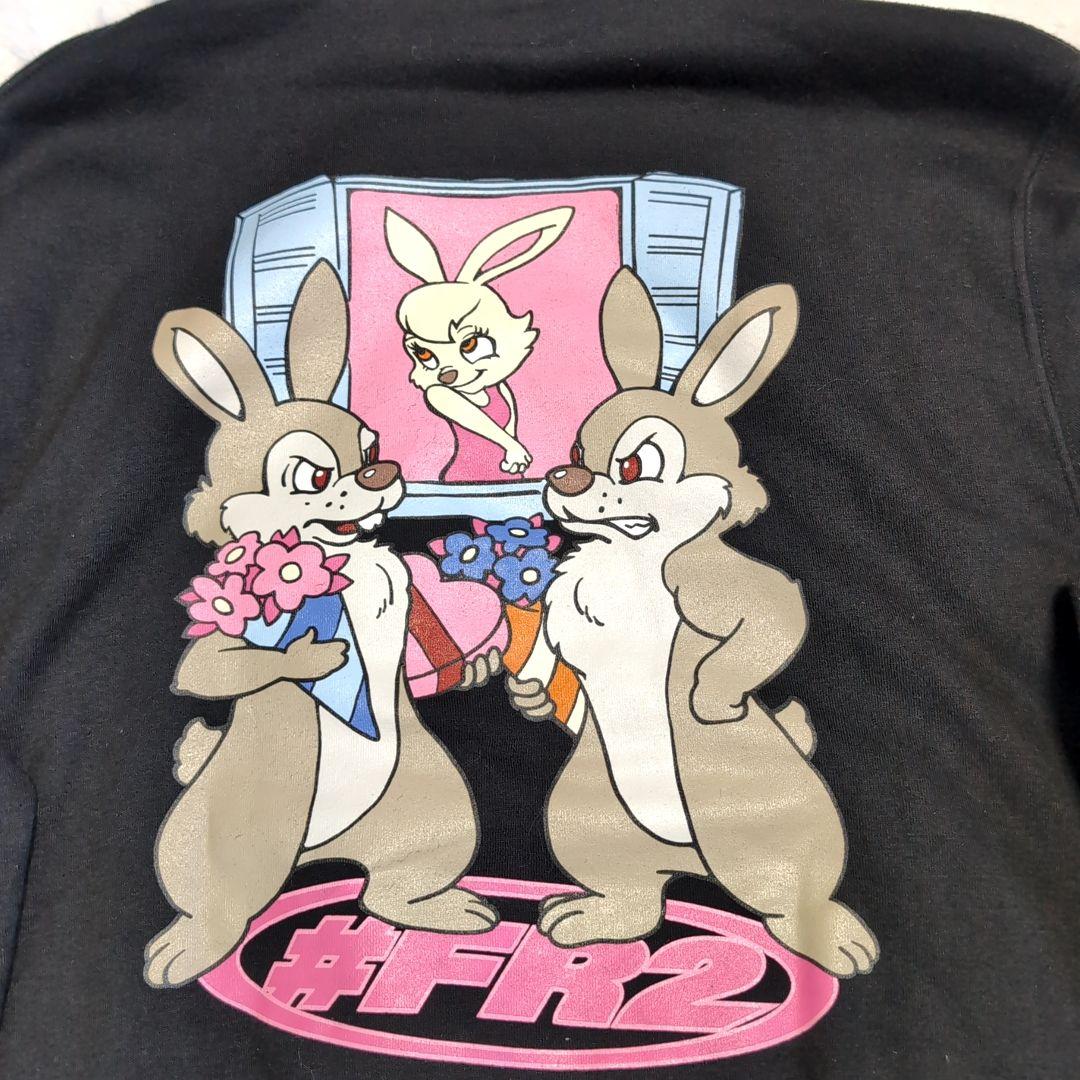 極美品✨️ FR2 パーカー ファイヤーパターン 色情兎 bunny 妖艶 希少
