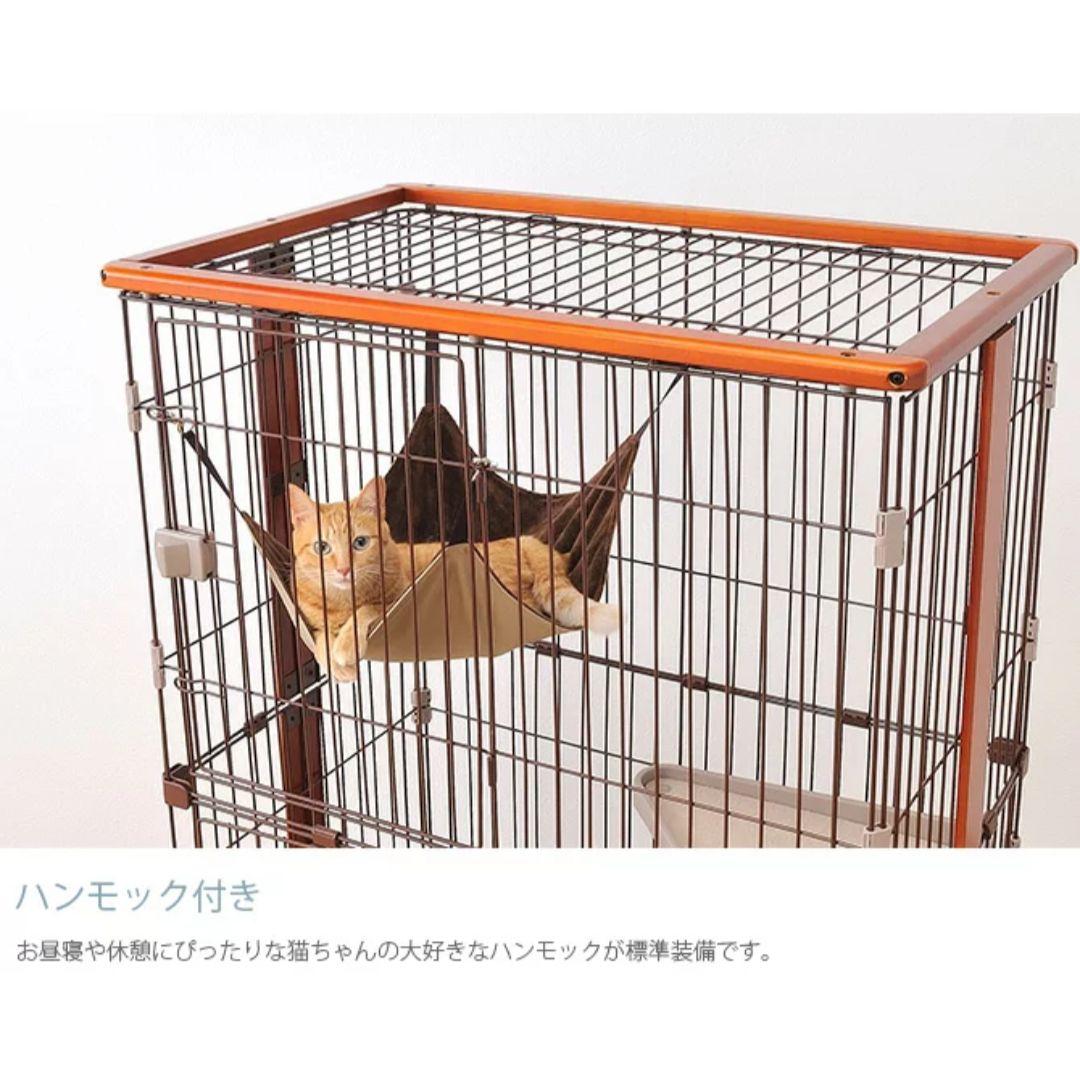 新品✨️ボンビアルコン 木製 キャットケージ3段　177cm ウッドワン猫ゲージ