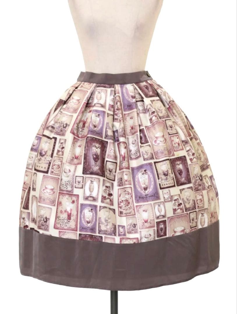 思い出のカフェスカート＆トップス＆アクセサリー4点セット【abilletage】