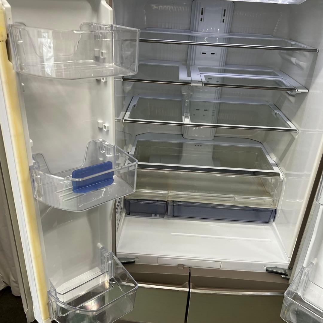 928⭕️冷蔵庫　400-500㍑　大型　三菱　フレンチ　シルバー　安い　設置無料