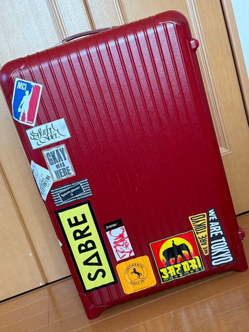 RIMOWAリモワ　サルサ　2輪　レッド 赤　ステッカー　スーツケース