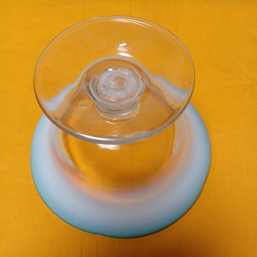 アンティーク氷ガラスカップ　3客