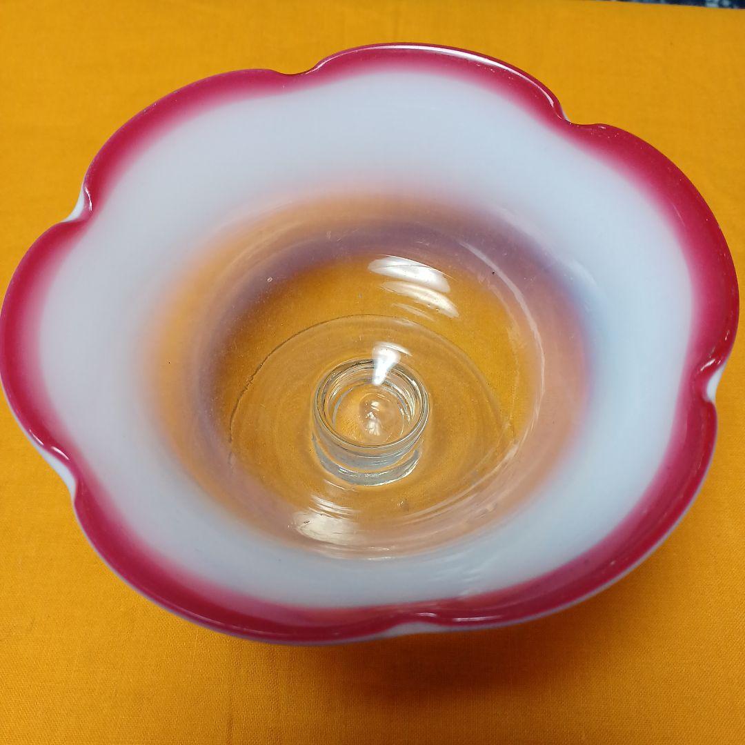 アンティーク氷ガラスカップ　3客