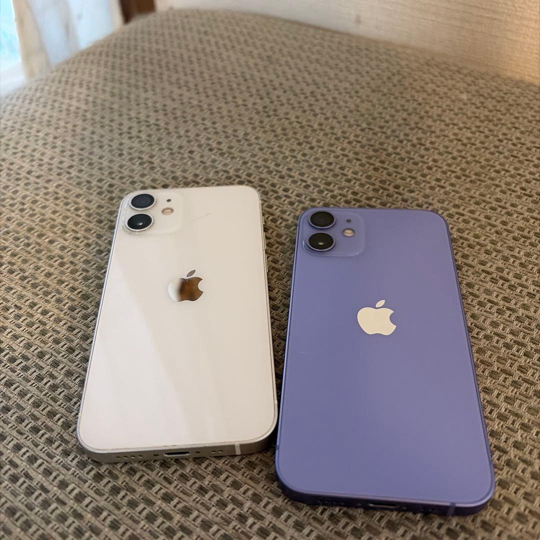 iPhone 12mini 256GB ホワイト パープル 2台セット
