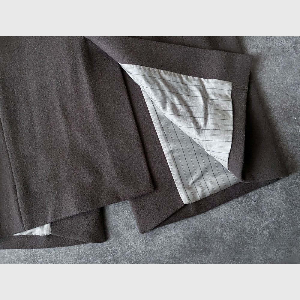 シップス スーパー100’sウール ロングコート チェスター ブラウン D8