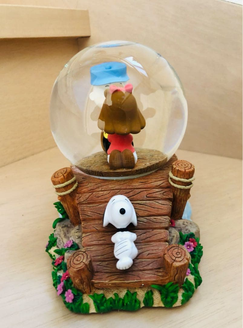 スヌーピー & チャーリーブラウン　Westland社　ビンテージ　スノードーム