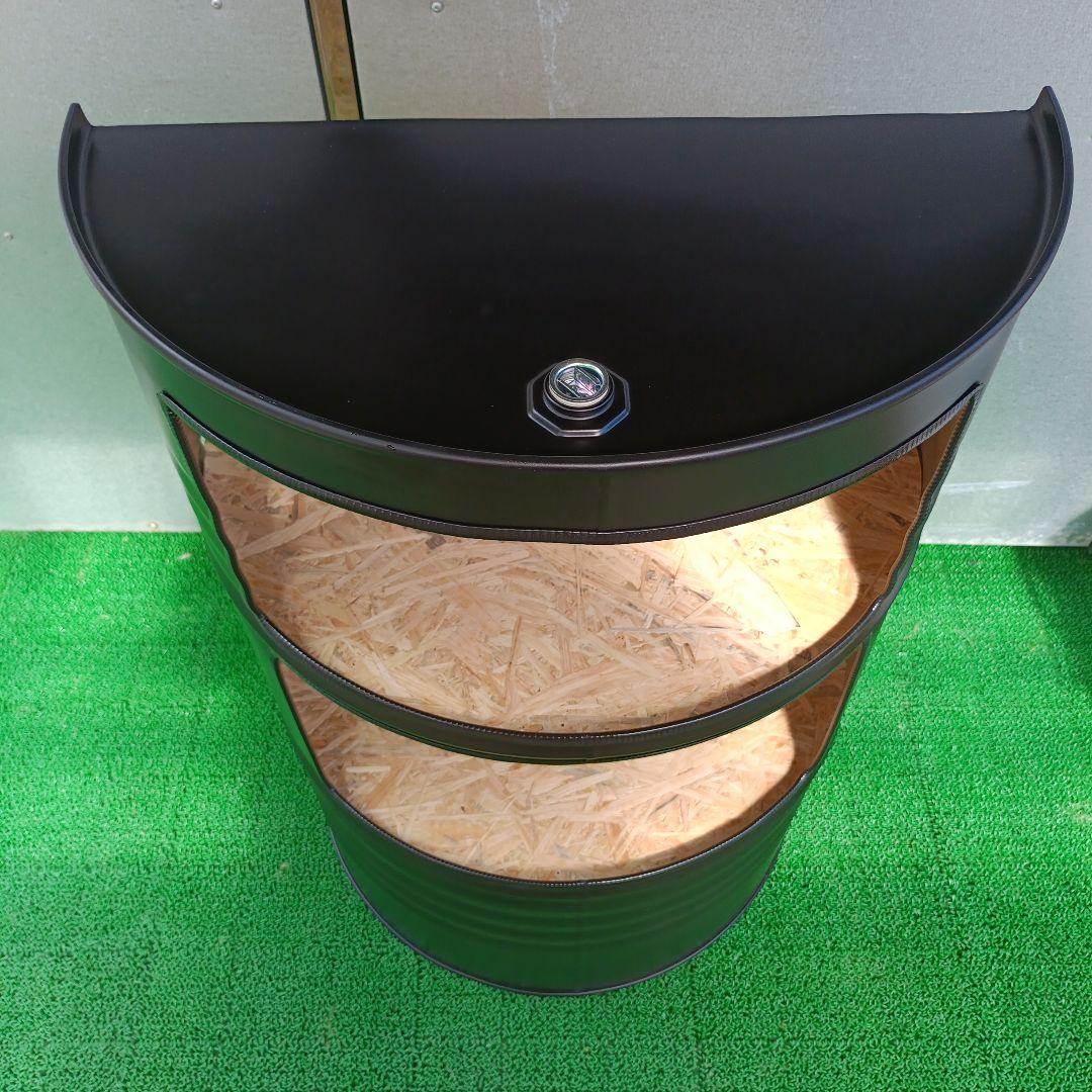 じみー様予約済み！ドラム缶remakeBOX！マッドブラック＆OSB合板仕上げ！
