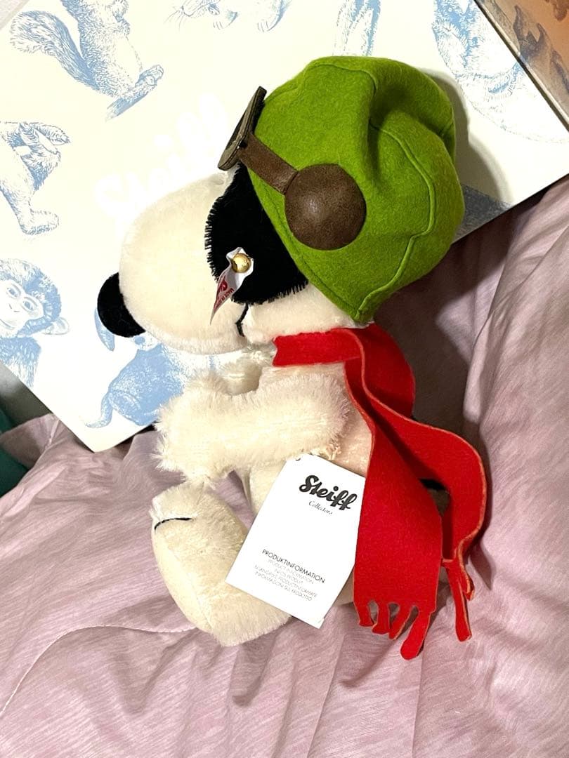 新品日本限定 シュタイフ スヌーピー フライング・エース ぬいぐるみ