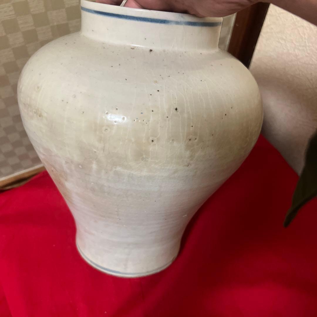 朝鮮美術　李朝白磁染付　鳳凰紋