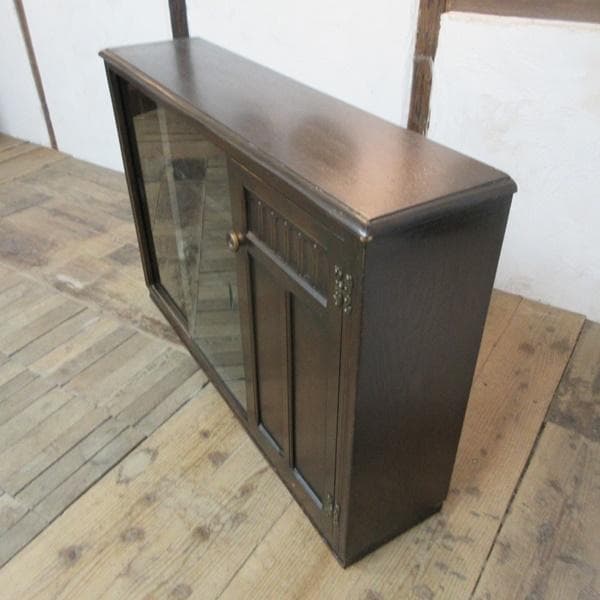 イギリス アンティーク 家具 ブックケース 本棚 書棚 ガラス戸 6982d