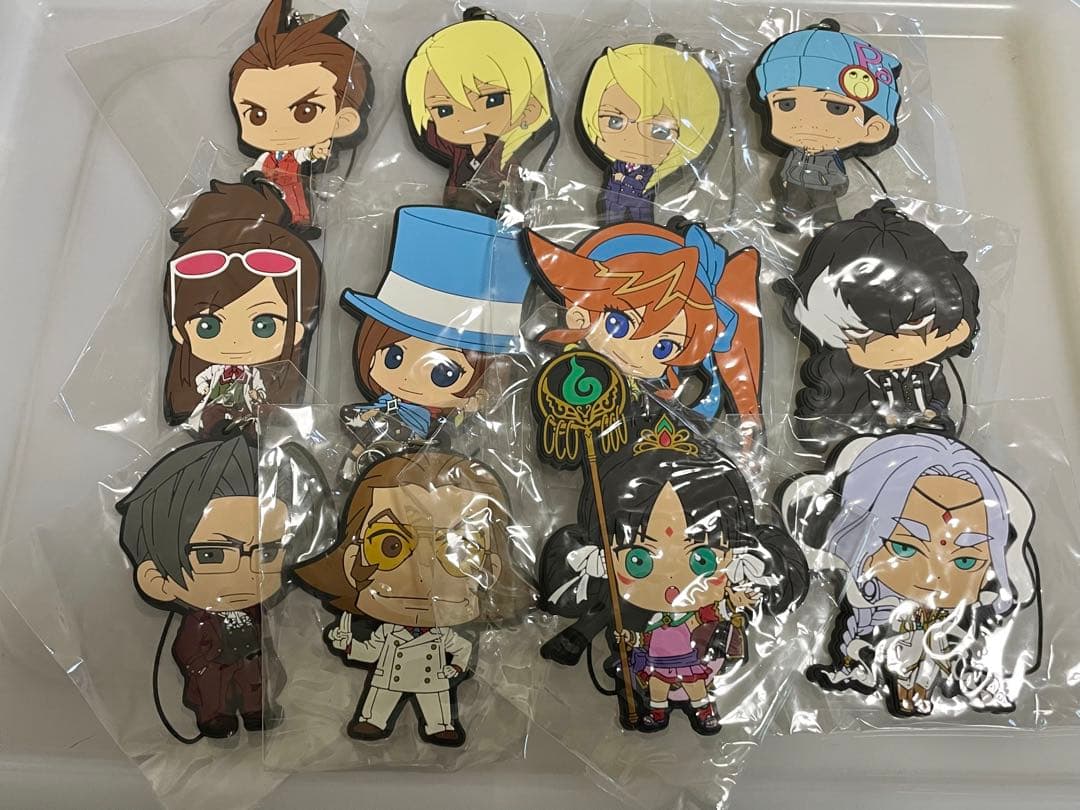 逆転裁判　15周年　ラバーストラップ　ラバスト