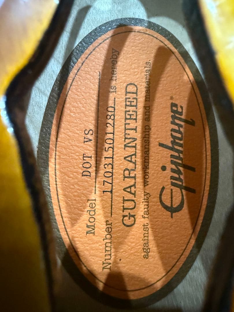 Epiphone DOT VS サンバースト