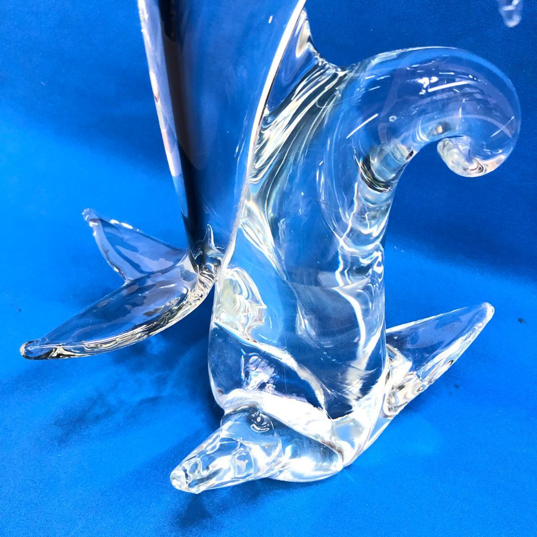 formia イルカ ガラス 置物 クリスタル イタリア製 MURANO