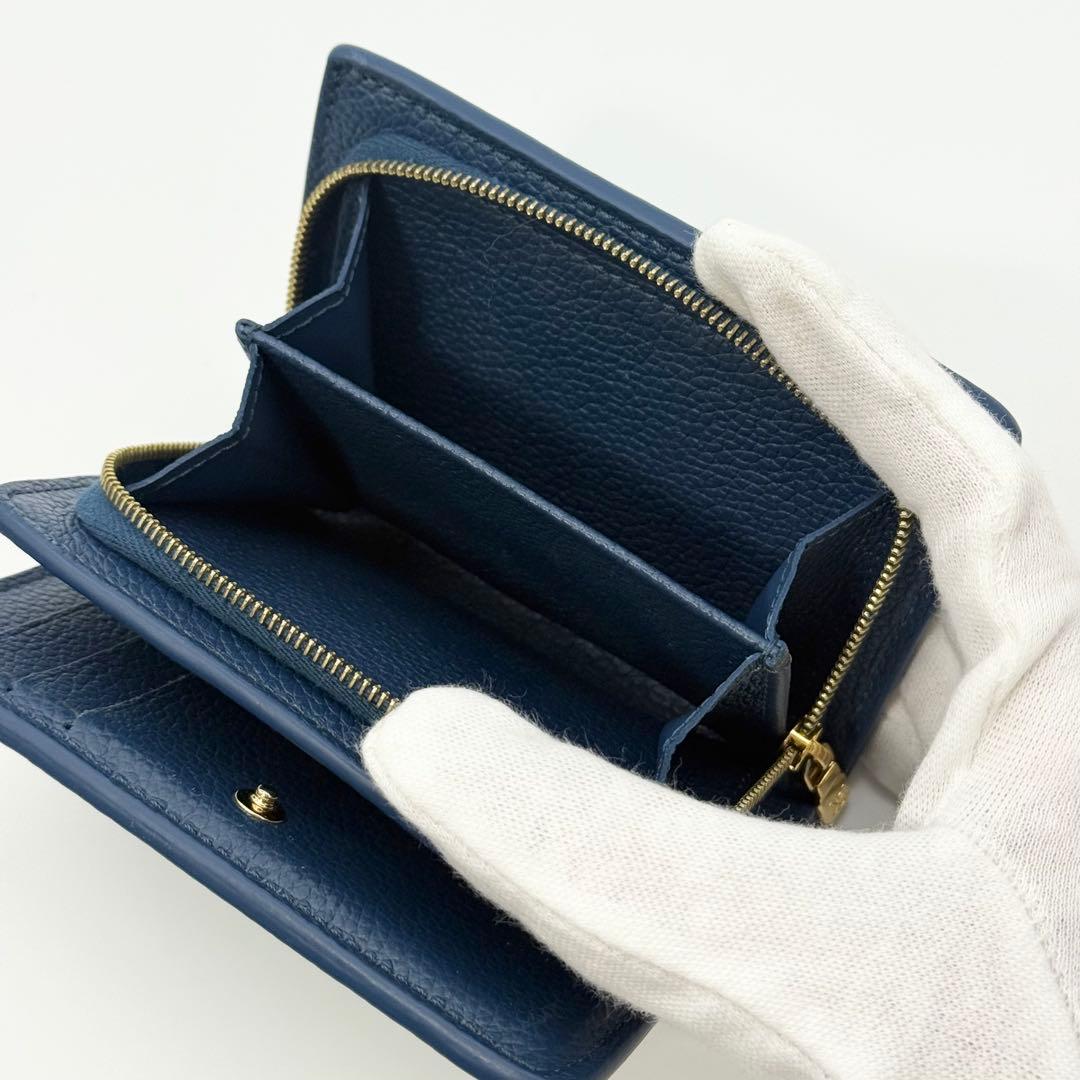 りる超極美品23年限定ルイヴィトン アンプラント クレア二つ折り財布