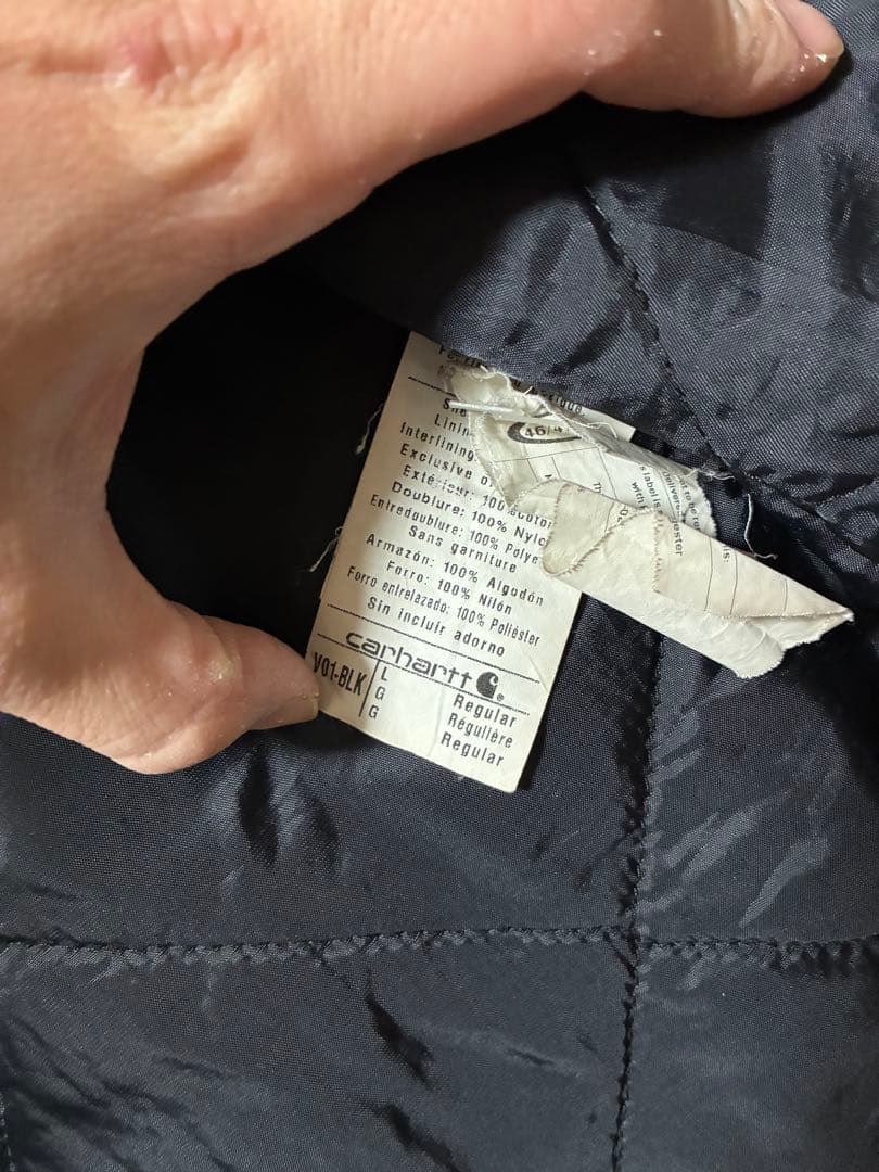 Carhartt ダックベスト（メキシコ製）　ブラック　Lサイズ