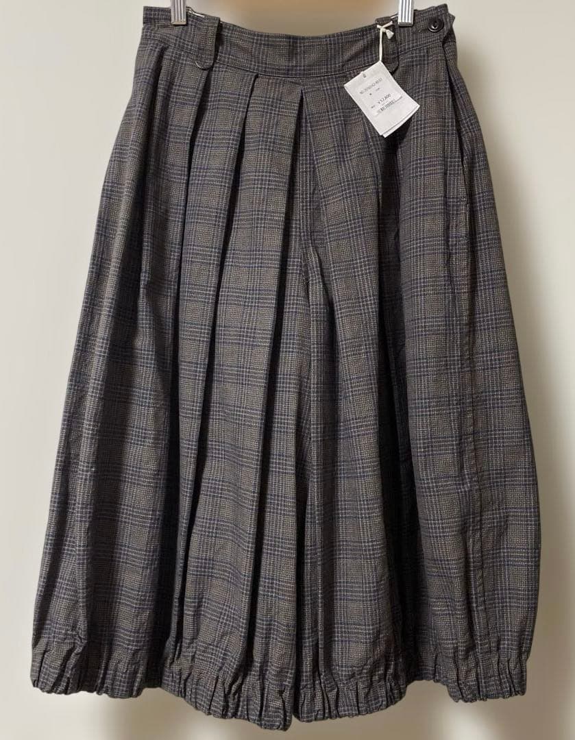 【新品】撚杢コットンツイードのブルマパンツ