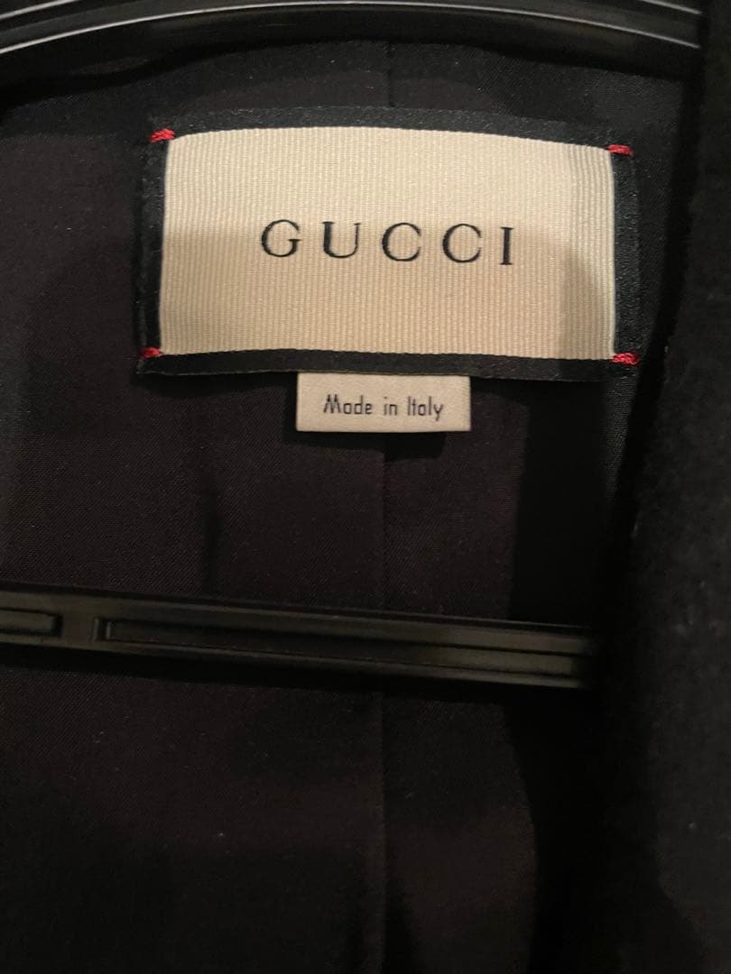 美品GUCCI ブラック チェスターコート
