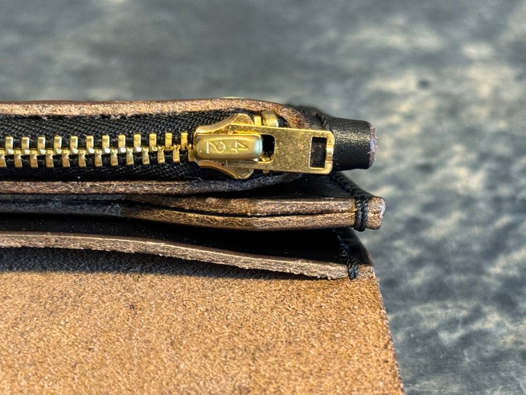 HORWEEN クロムエクセル(茶芯)トラッカーウォレット＋キーホルダー