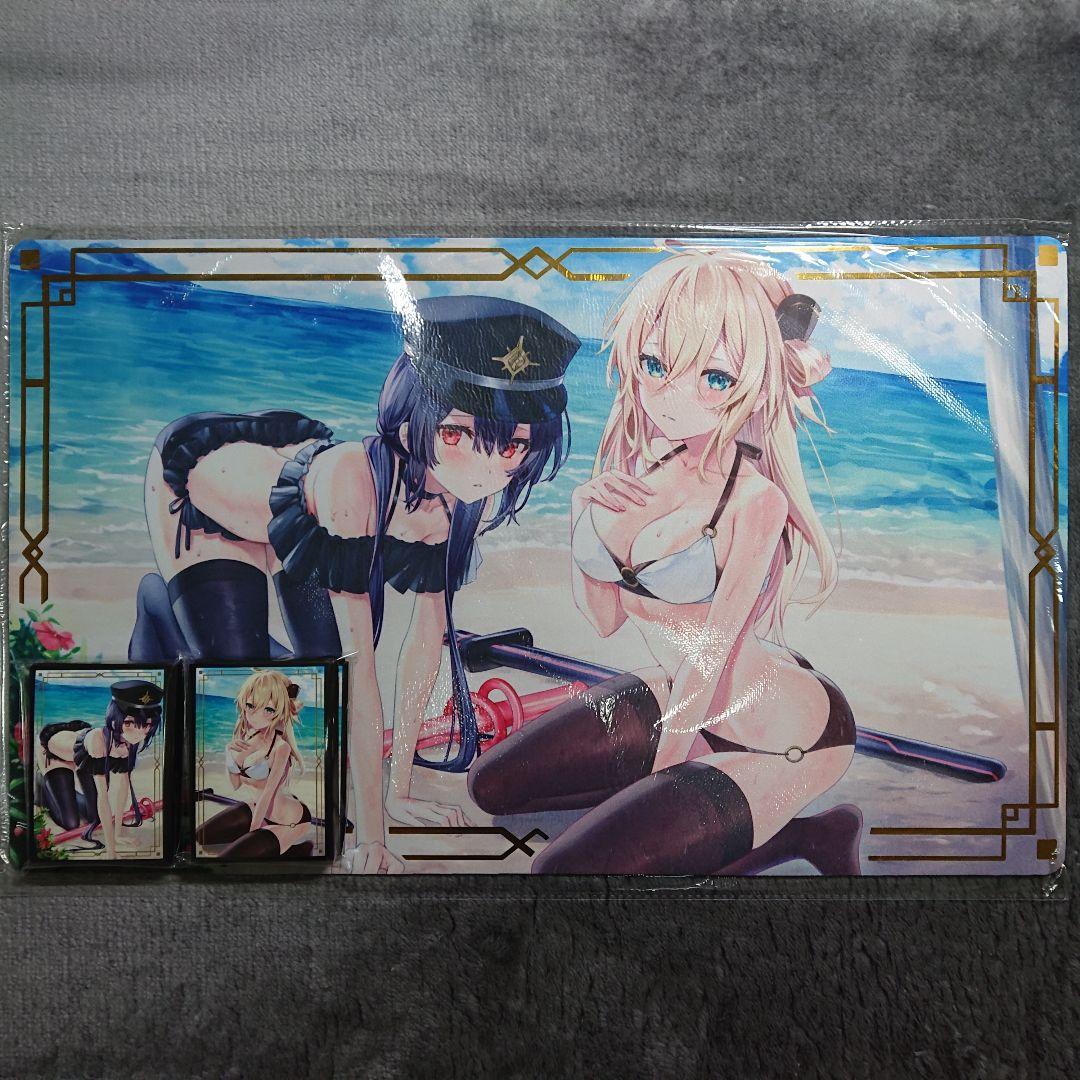 α1 遊戯王 浜辺&水着 閃刀姫 レイ&ロゼ(新作) スリーブ&プレイマット
