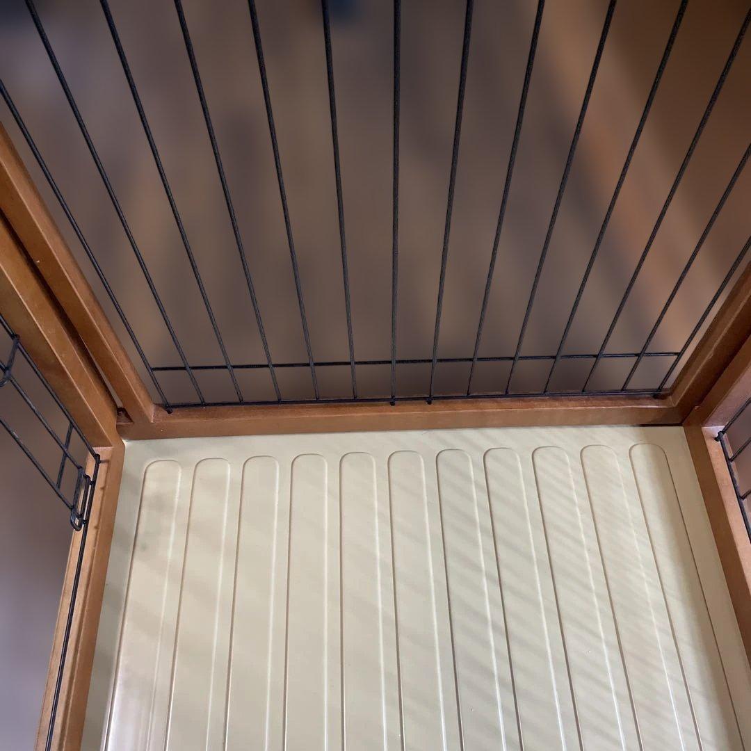 犬用ケージ 小型犬中型犬用 ブラウン　天然木　組み立て簡単　重厚