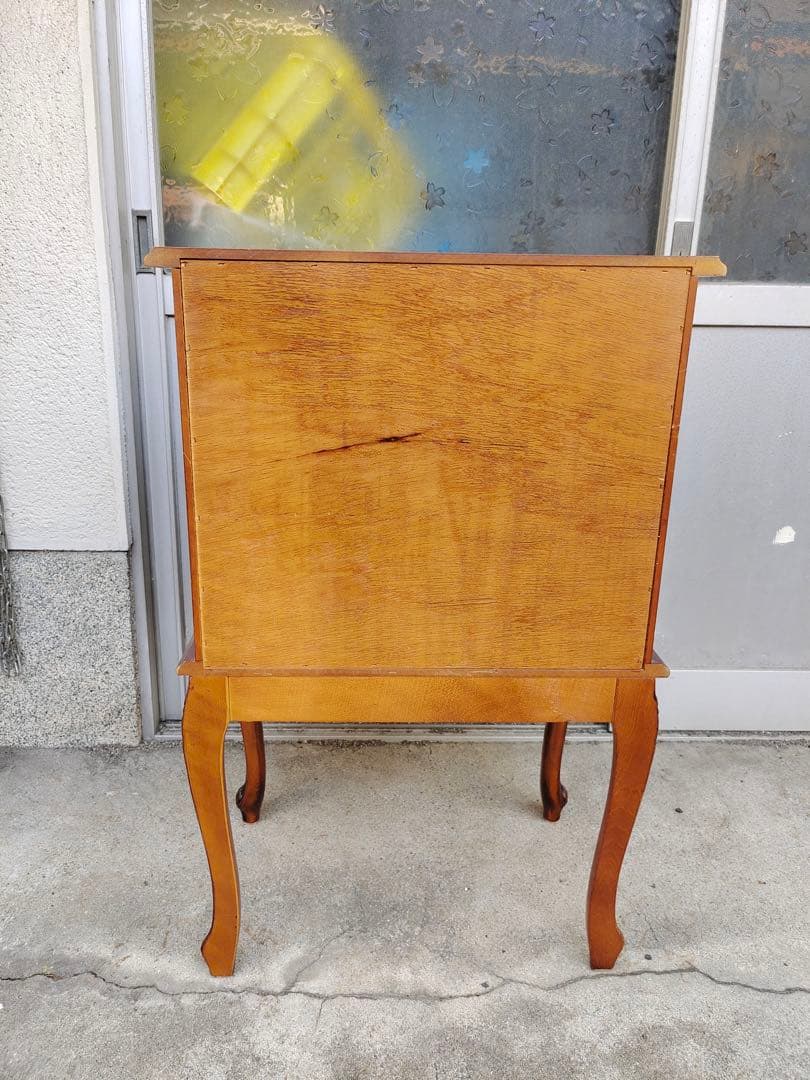 イタリア製　サイトテーブル　コロロ　猫脚　花台　電話台　引き出し　置物台　飾り台