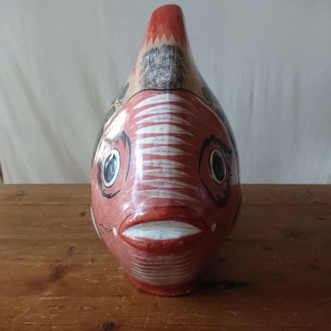 フォークアート 魚 メキシコ 民芸 トナラ焼き 置物 /イームズ ヴィンテージ