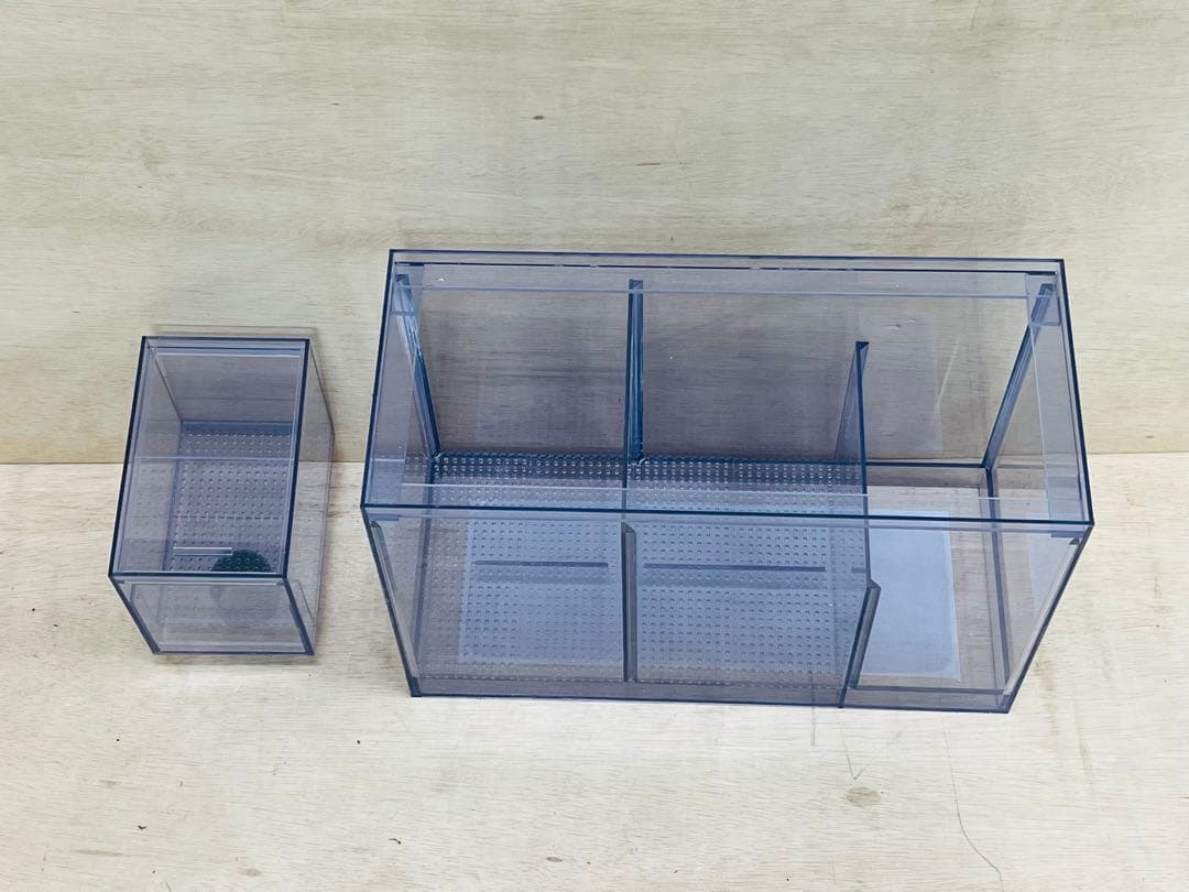 オーバーフロー水槽用三層式塩ビ濾過槽 W450 D200 H300