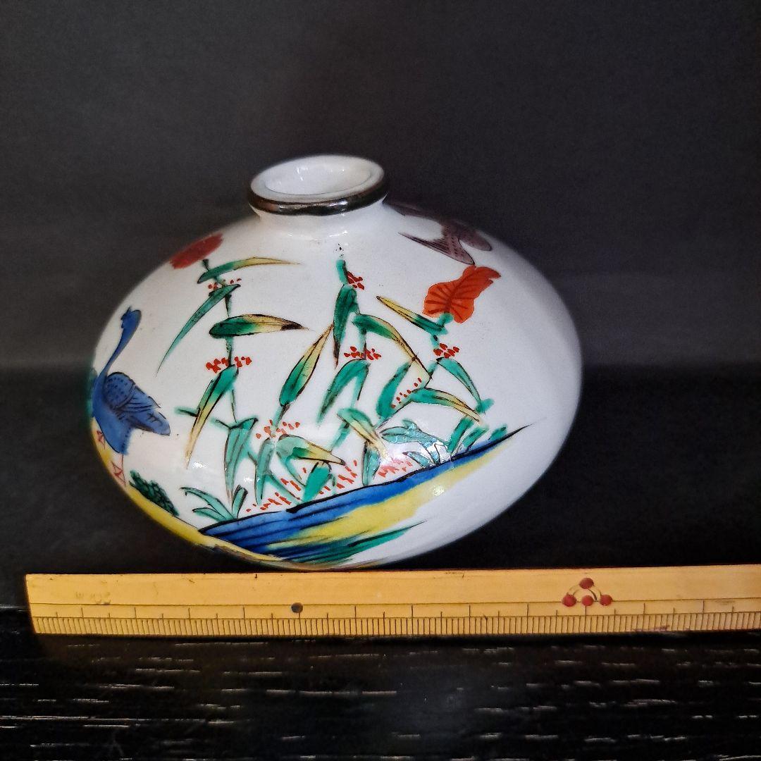 江戸期　白磁　柿右衛門手　　油壺　極上　角福