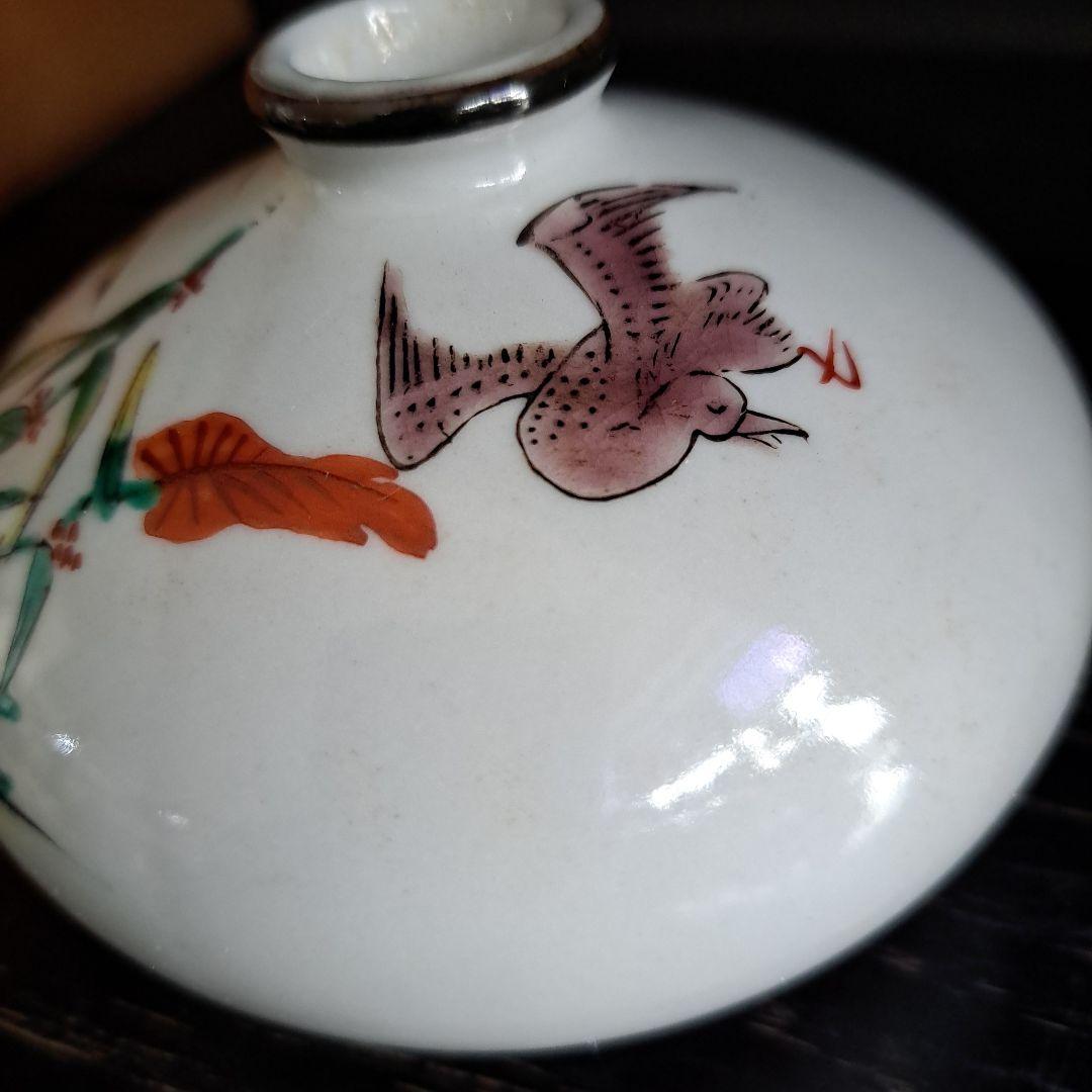 江戸期　白磁　柿右衛門手　　油壺　極上　角福