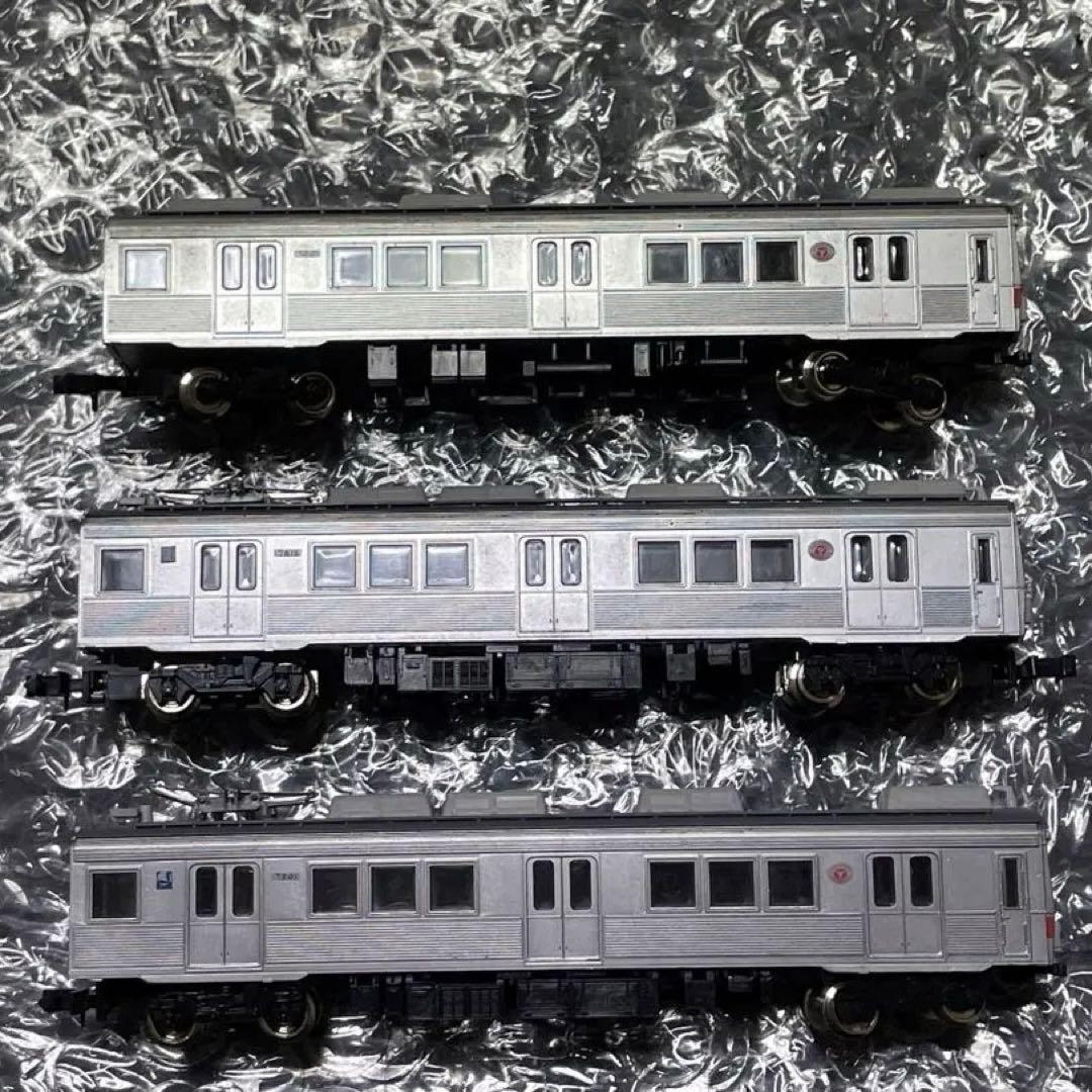 東急7200系 特製完成品　赤帯　動力入り 3両セット