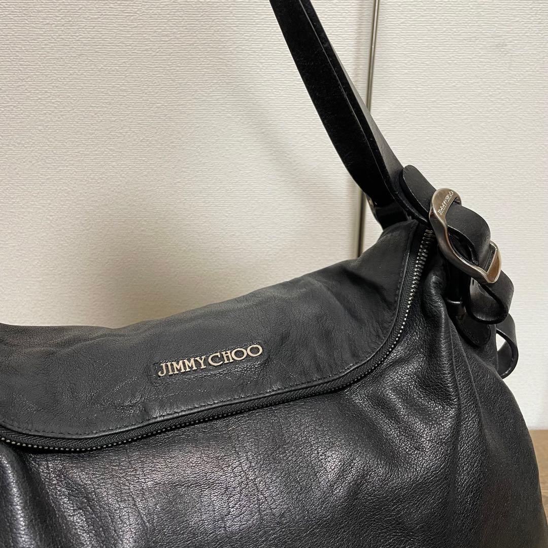 ■JIMMY CHOO(ジミーチュウ) 良品/ショルダーバッグ / ブラック 黒