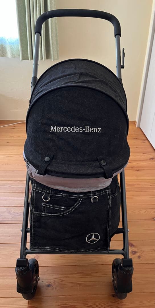 MercedesBenz メルセデスベンツデニム風ペットカート グレー/ブラック