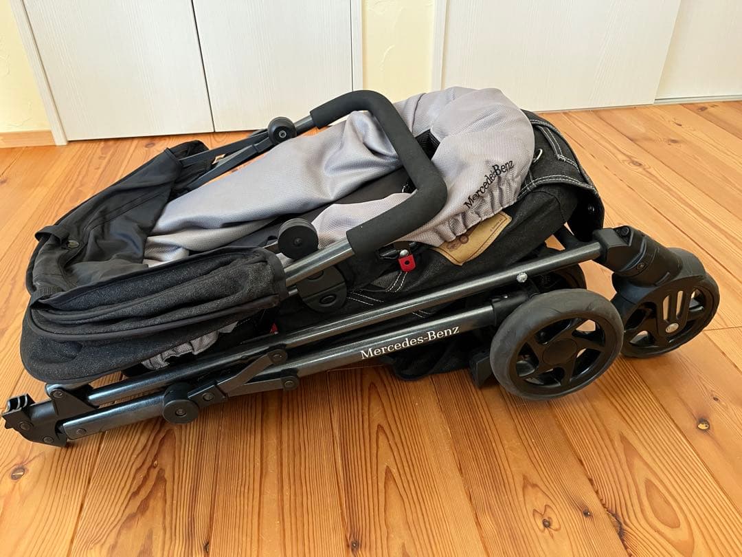 MercedesBenz メルセデスベンツデニム風ペットカート グレー/ブラック