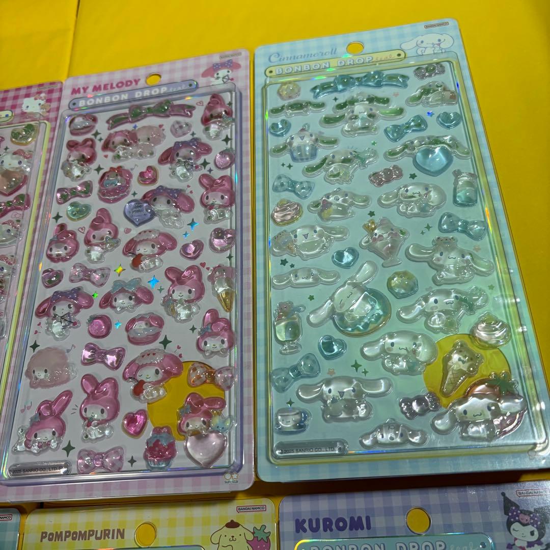 【正規品】ボンボンドロップシール　サンリオ　全8種セット