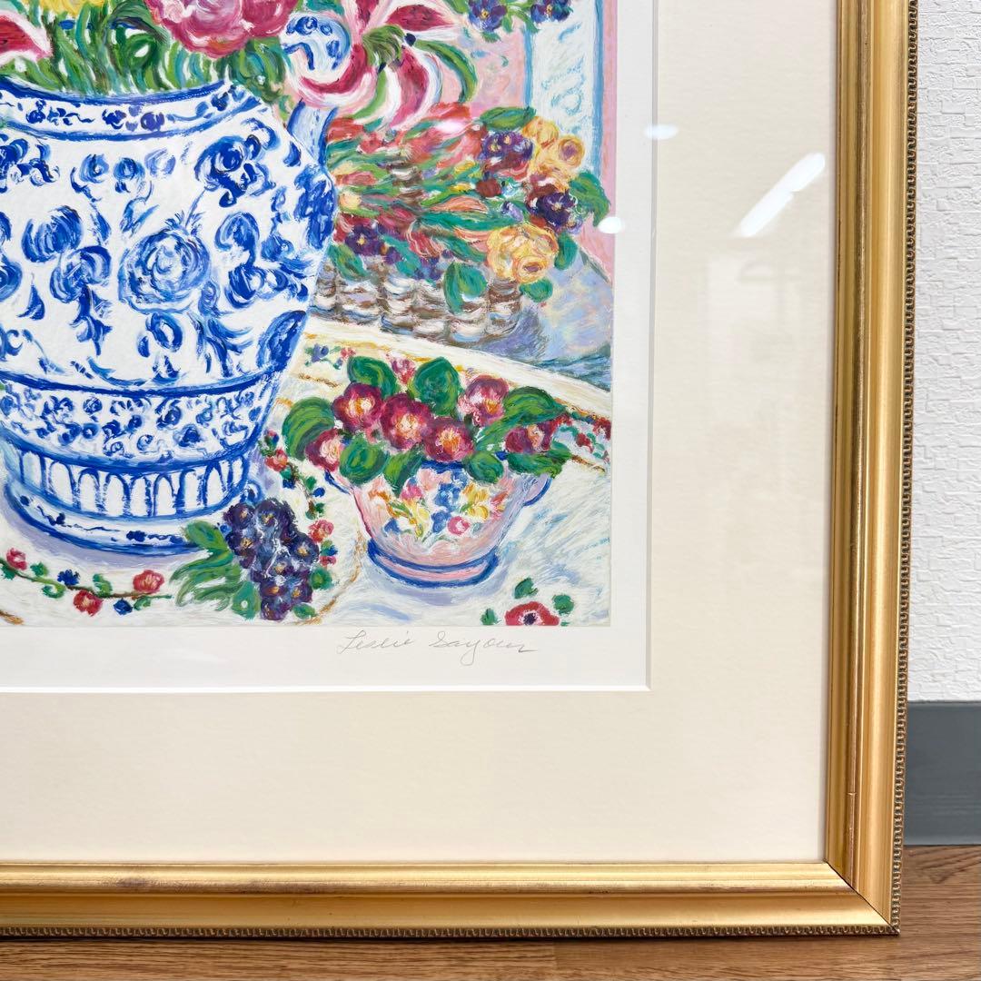 真作 レスリーセイヤー サンシドロ シルクスクリーン 直筆サイン入り