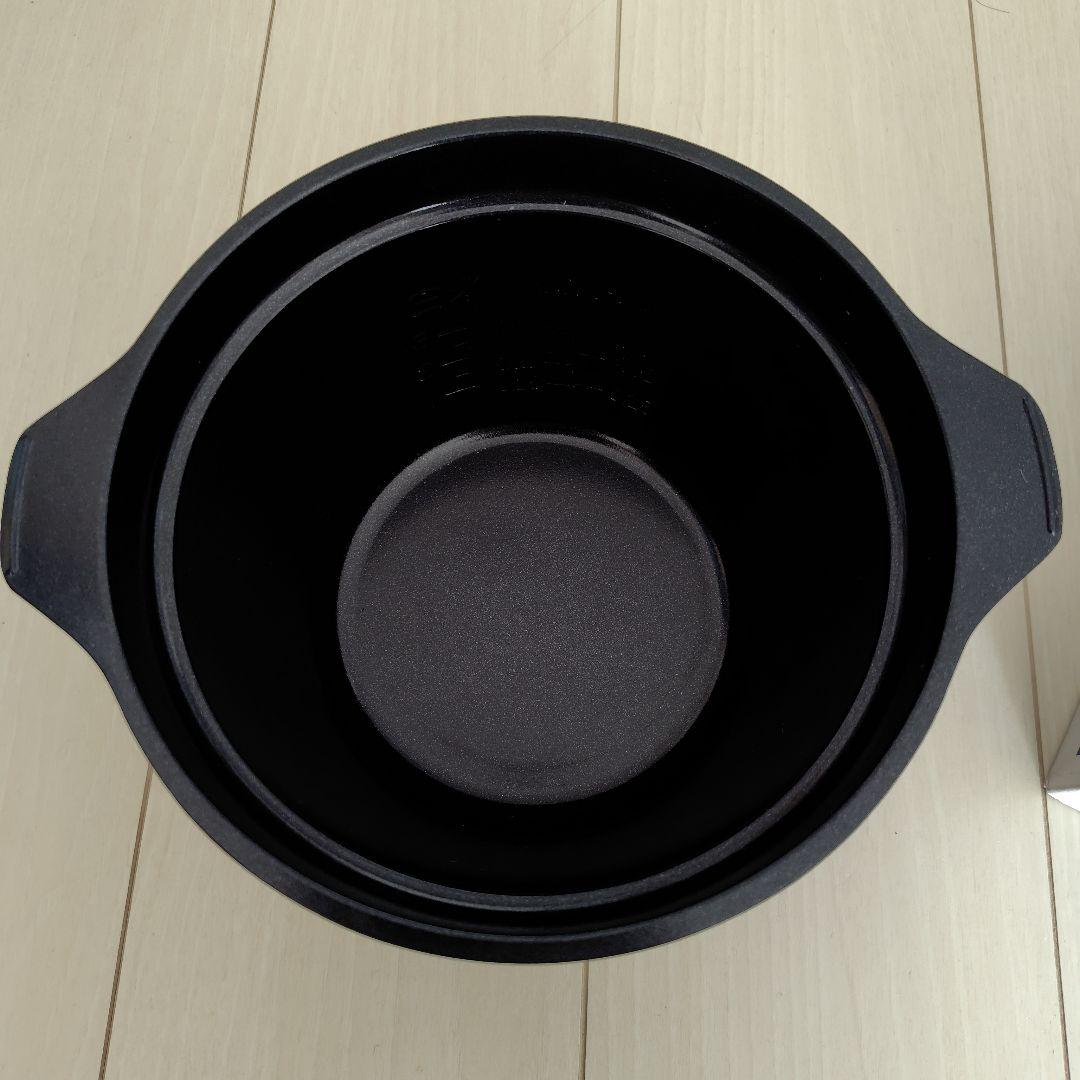 パロマ　厚釜　炊飯専用鍋　3合炊き　ブラック　PRN-31