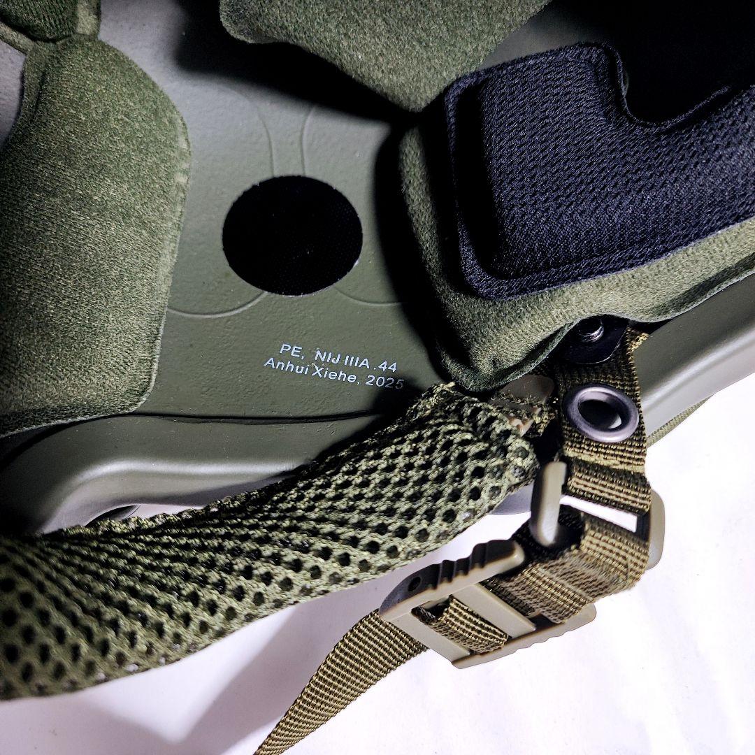 NIJ IIIA レベル3A Fast型 防弾ヘルメット OD 新品未使用