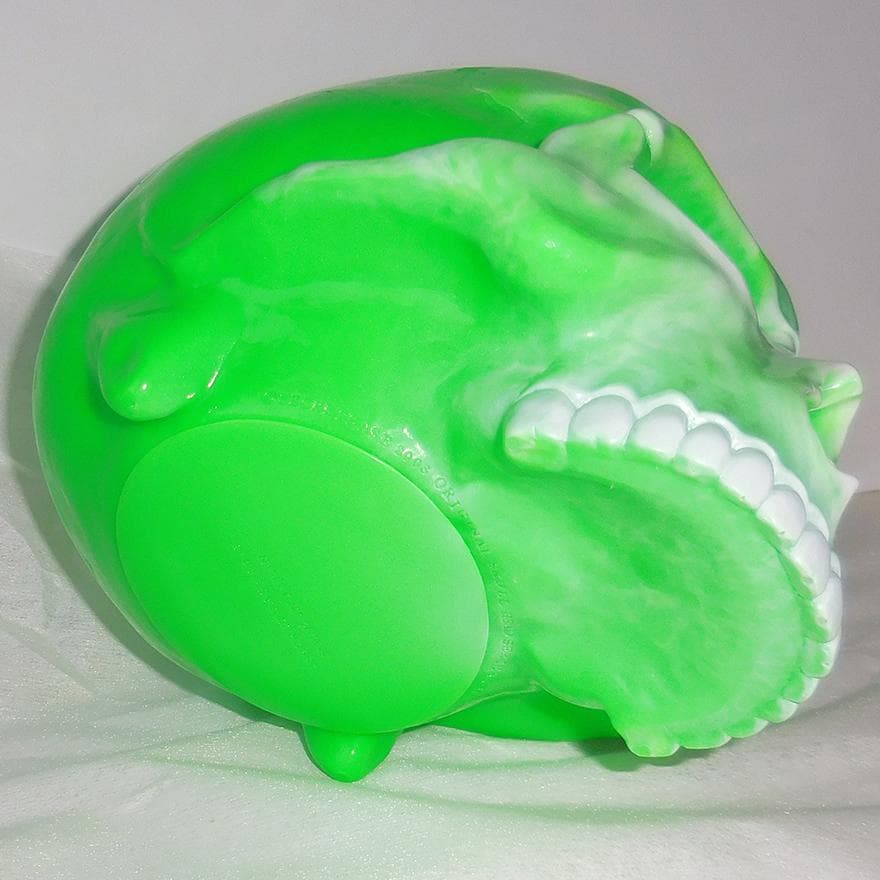SECRETBASE 1/1 SKULL HEAD MARBLE GREEN緑白