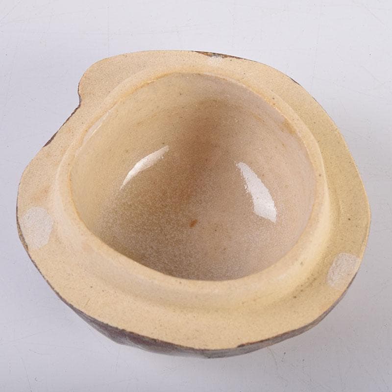 茶道具　松阪萬古　松古窯　佐久間芳丘作　猿香合　申　干支　V　8434