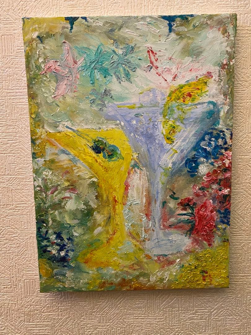 油彩画【garden party】 4号