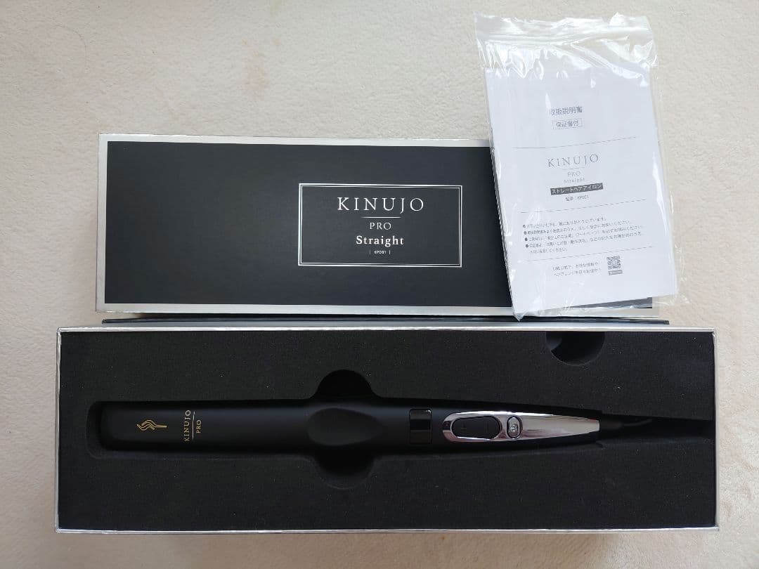 KINUJOPROストレートヘアアイロン ブラック