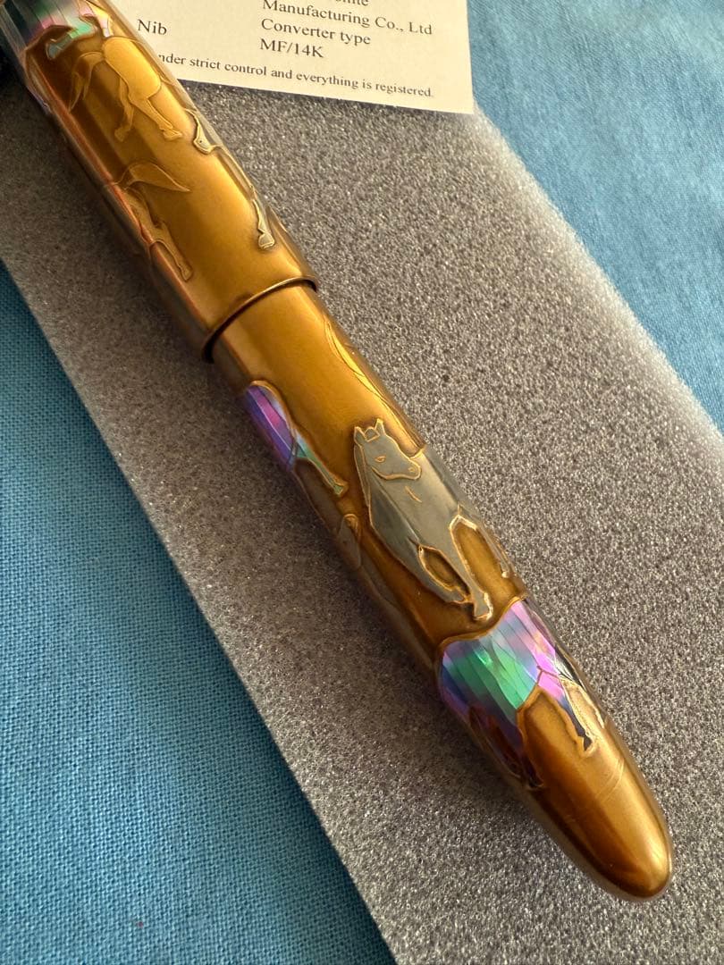 万年筆、蒔絵、輪島屋善仁-群馬